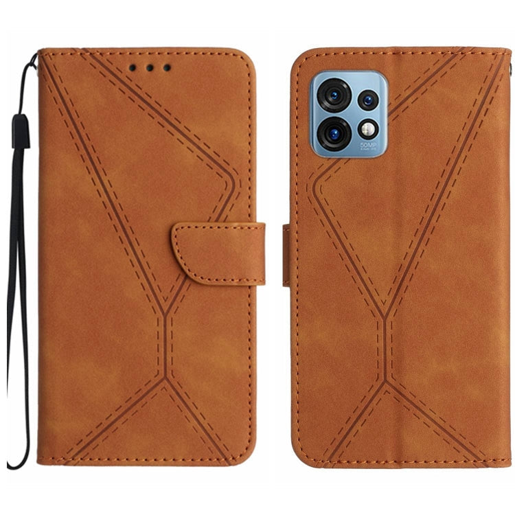 Stitching Embossed Leather Phone Case, For Motorola Edge 40 Pro 5G, For Moto G53 5G / G23 / G13 4G, For Motorola Moto E13 4G, For Motorola Moto G73 5G