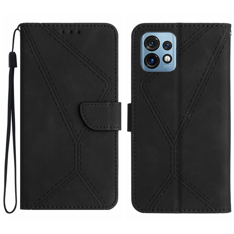 Stitching Embossed Leather Phone Case, For Motorola Edge 40 Pro 5G, For Moto G53 5G / G23 / G13 4G, For Motorola Moto E13 4G, For Motorola Moto G73 5G