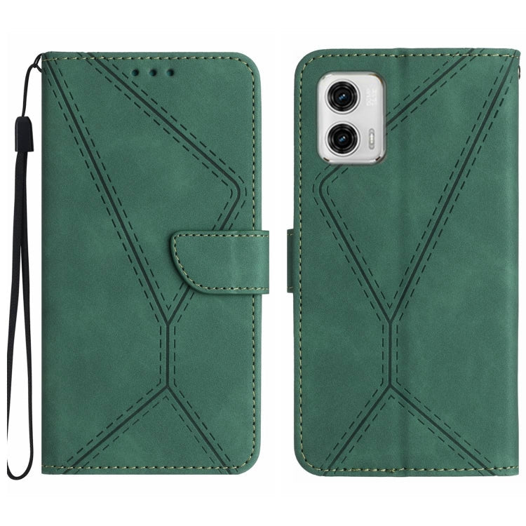 Stitching Embossed Leather Phone Case, For Motorola Moto G 5G 2023, For Motorola Moto G Play 2023, For Motorola Moto G72 4G, For Motorola Moto E22 / E22i 4G