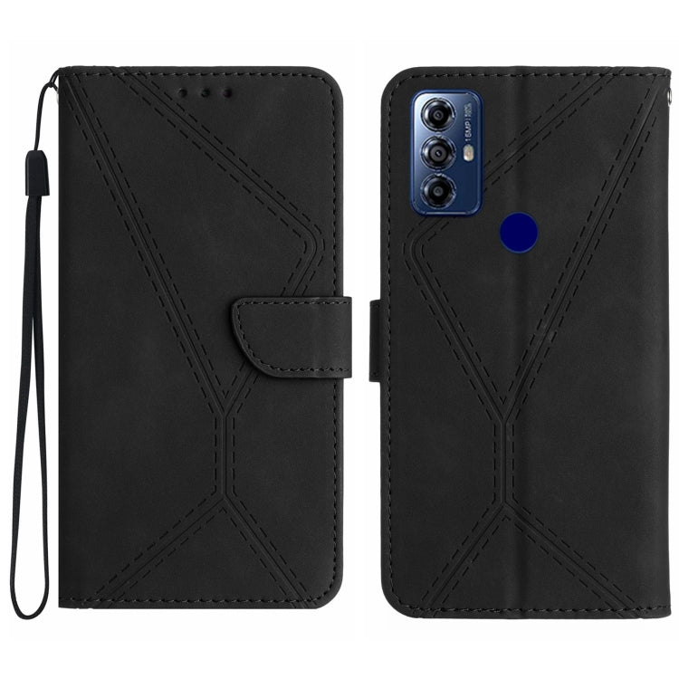 Stitching Embossed Leather Phone Case, For Motorola Moto G 5G 2023, For Motorola Moto G Play 2023, For Motorola Moto G72 4G, For Motorola Moto E22 / E22i 4G