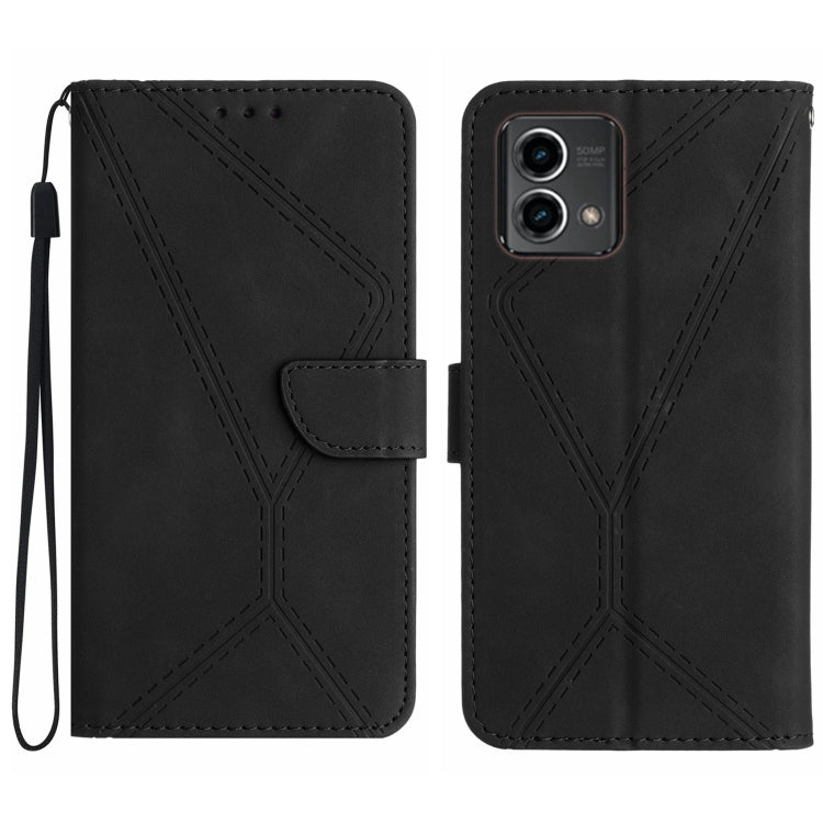 Stitching Embossed Leather Phone Case, For Motorola Moto G14, For Motorola Edge 40, For Motorola Moto G Power 2023, For Motorola Moto G Stylus 5G 2023