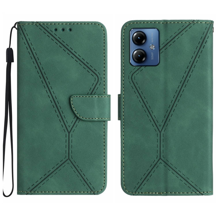 Stitching Embossed Leather Phone Case, For Motorola Moto G14, For Motorola Edge 40, For Motorola Moto G Power 2023, For Motorola Moto G Stylus 5G 2023