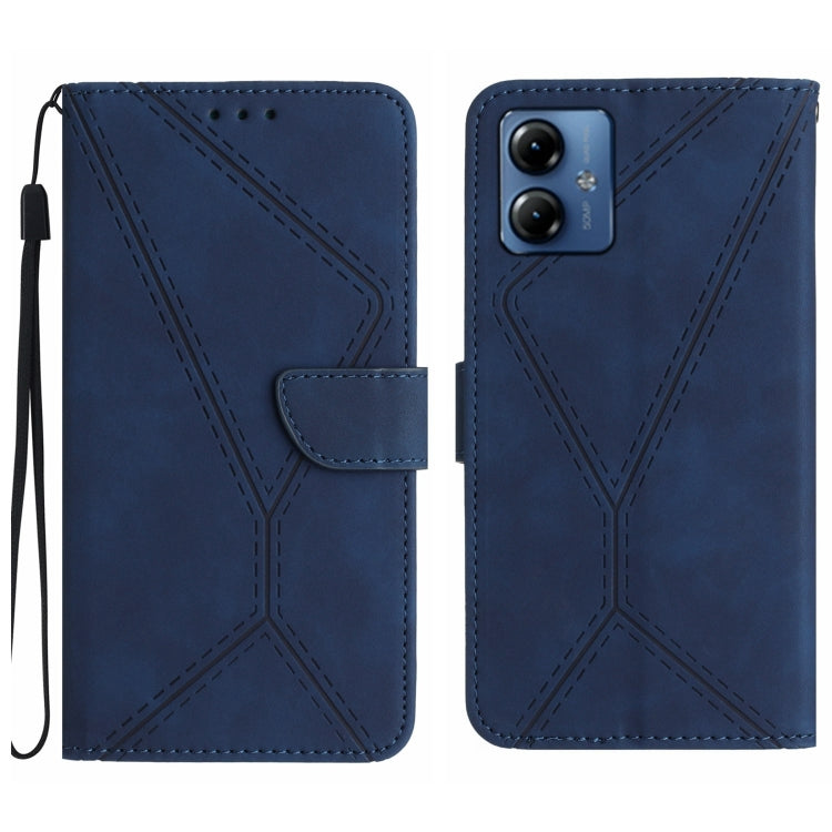 Stitching Embossed Leather Phone Case, For Motorola Moto G14, For Motorola Edge 40, For Motorola Moto G Power 2023, For Motorola Moto G Stylus 5G 2023