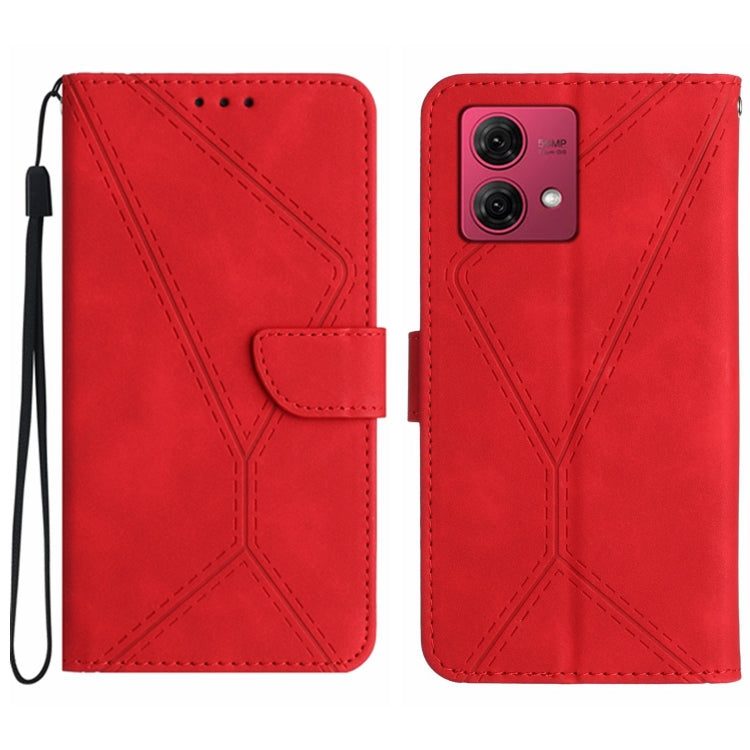 Stitching Embossed Leather Phone Case, For Motorola Moto G Power 5G 2024, For Motorola Moto G84, For Motorola Moto G54, For Motorola Edge 40 Neo