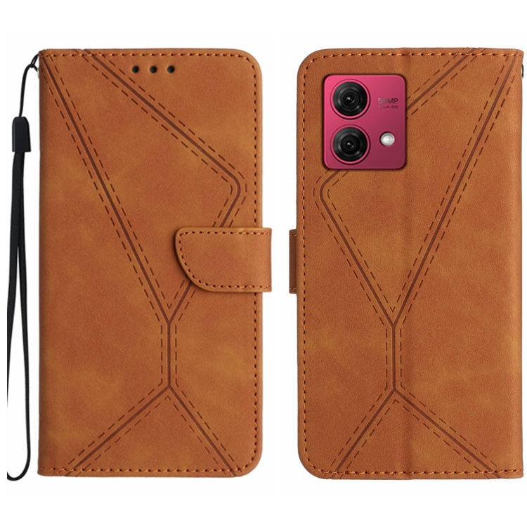 Stitching Embossed Leather Phone Case, For Motorola Moto G Power 5G 2024, For Motorola Moto G84, For Motorola Moto G54, For Motorola Edge 40 Neo