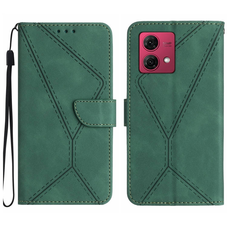 Stitching Embossed Leather Phone Case, For Motorola Moto G Power 5G 2024, For Motorola Moto G84, For Motorola Moto G54, For Motorola Edge 40 Neo