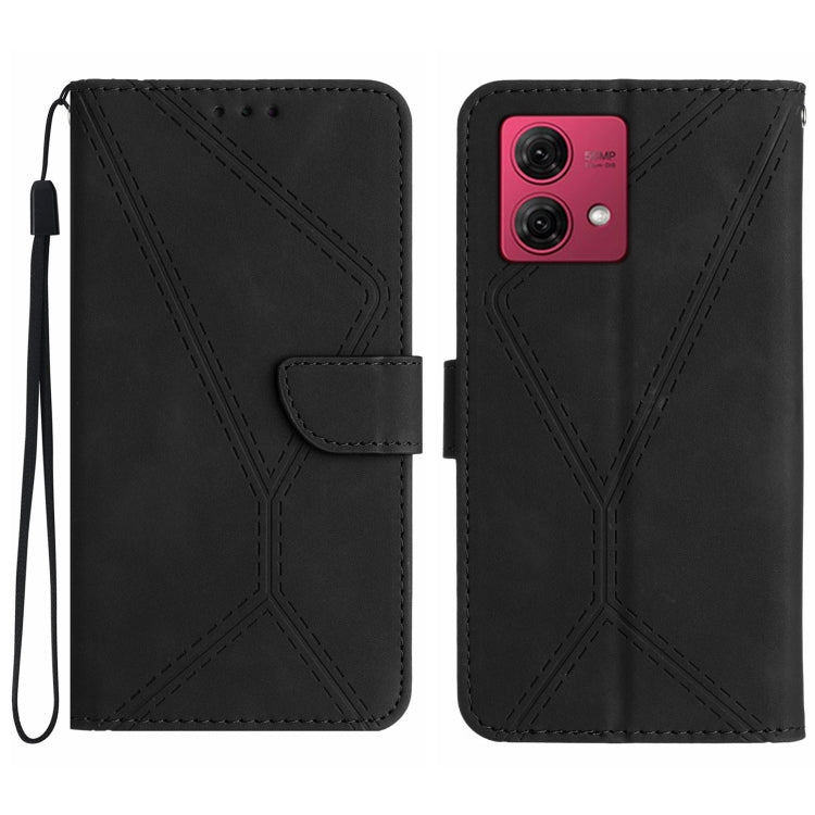 Stitching Embossed Leather Phone Case, For Motorola Moto G Power 5G 2024, For Motorola Moto G84, For Motorola Moto G54, For Motorola Edge 40 Neo