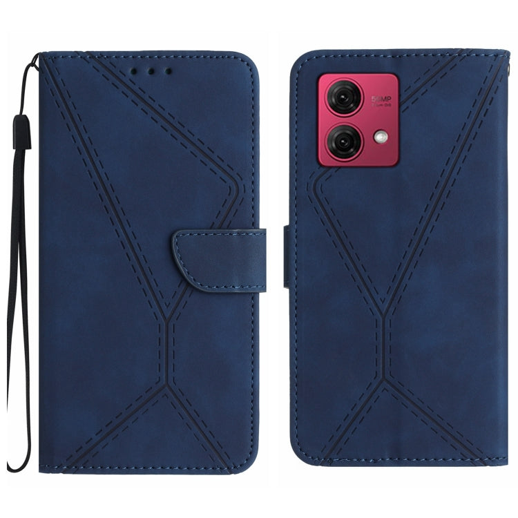 Stitching Embossed Leather Phone Case, For Motorola Moto G Power 5G 2024, For Motorola Moto G84, For Motorola Moto G54, For Motorola Edge 40 Neo
