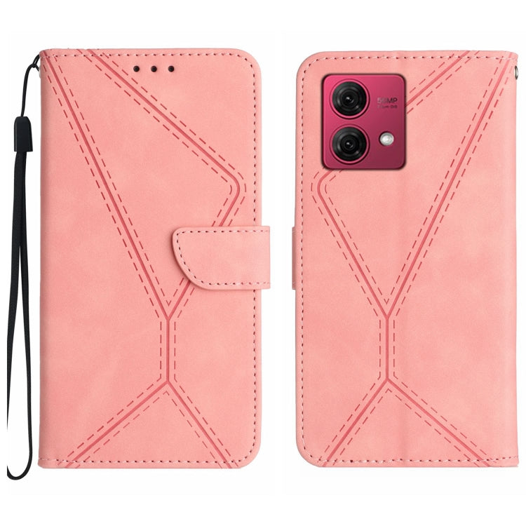 Stitching Embossed Leather Phone Case, For Motorola Moto G Power 5G 2024, For Motorola Moto G84, For Motorola Moto G54, For Motorola Edge 40 Neo