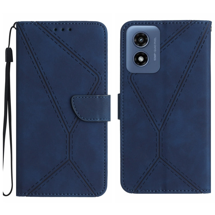 Stitching Embossed Leather Phone Case, For Motorola Moto E14, For Motorola Moto G85 5G, For Motorola Edge 5G 2024, For Motorola Moto G Stylus 5G 2024