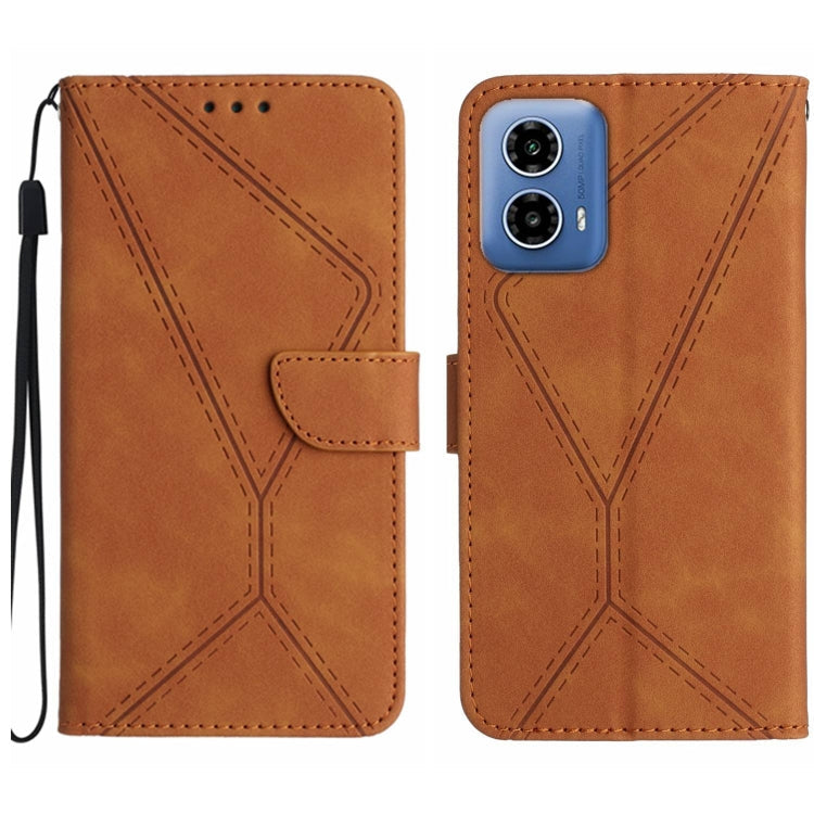 Stitching Embossed Leather Phone Case, For Motorola Moto G55 5G, For Motorola Moto G45 5G, For Motorola Edge 50 5G, For Motorola Edge 50 Neo