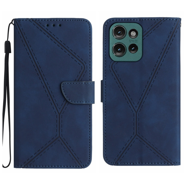 Stitching Embossed Leather Phone Case, For Motorola Moto G 5G 2025, For Motorola Moto G Play 2025, For Motorola Moto G75 5G, For Motorola Moto G35 5G