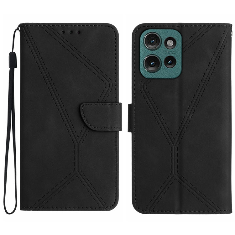 Stitching Embossed Leather Phone Case, For Motorola Moto G 5G 2025, For Motorola Moto G Play 2025, For Motorola Moto G75 5G, For Motorola Moto G35 5G