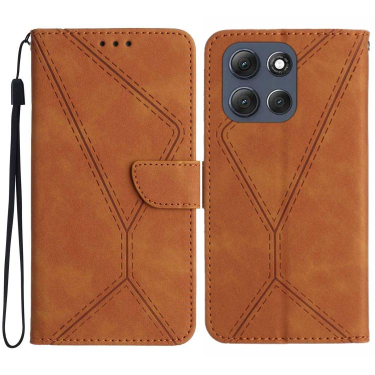 Stitching Embossed Leather Phone Case, For Motorola Moto G06 4G, For Motorola Moto G86 5G, For Motorola Moto G56 5G, For Motorola Edge 60 Pro