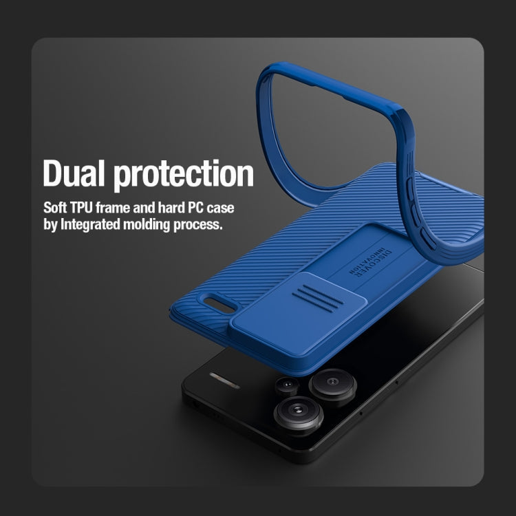 For Xiaomi Redmi Note 13 Pro+ 5G NILLKIN CamShield Pro PC Phone Case(Green)