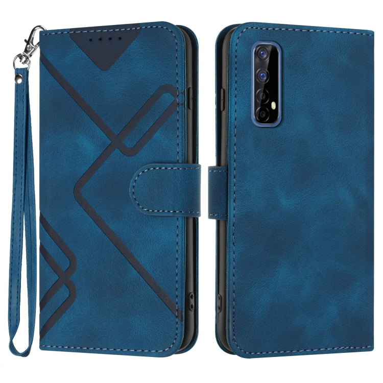 Line Pattern Skin Feel Leather Phone Case, For Realme GT 5G / GT Neo, For Realme C15/C12/Narzo 20/7i Global, For Realme 7 / Narzo 20 Pro, For Realme 7 Pro