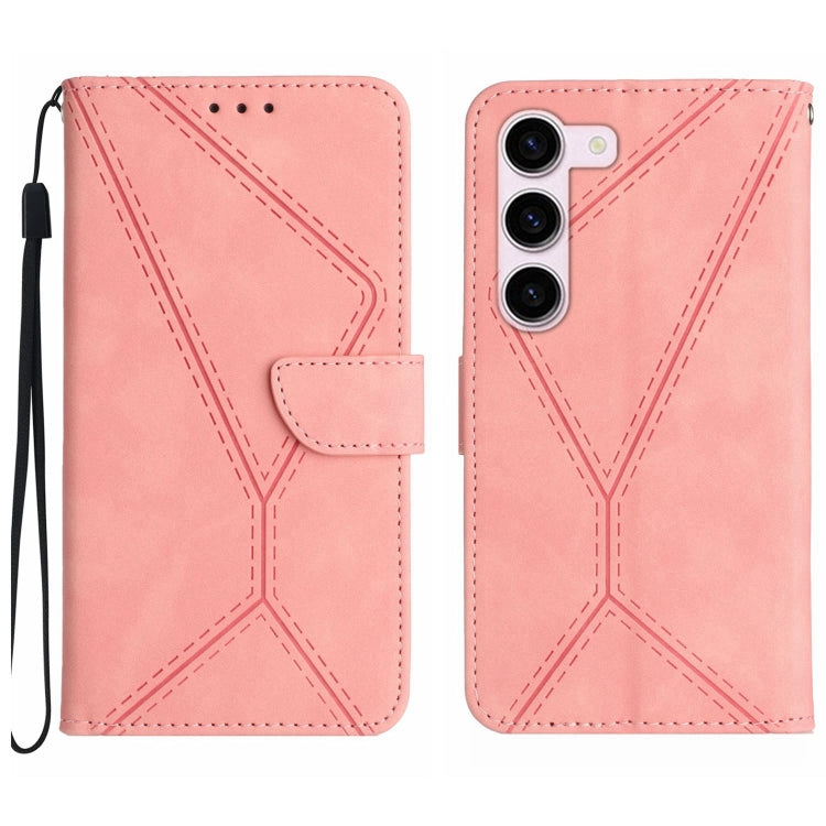 Stitching Embossed Leather Phone Case, For Samsung Galaxy S23 5G, For Samsung Galaxy S23 Ultra 5G, For Samsung Galaxy S22 5G, For Samsung Galaxy S22+ 5G