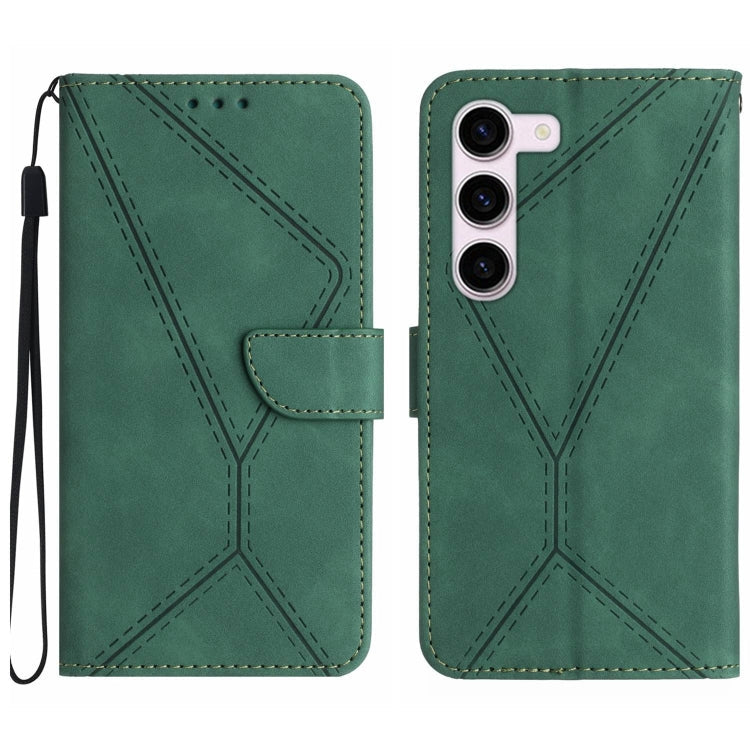 Stitching Embossed Leather Phone Case, For Samsung Galaxy S23 5G, For Samsung Galaxy S23 Ultra 5G, For Samsung Galaxy S22 5G, For Samsung Galaxy S22+ 5G
