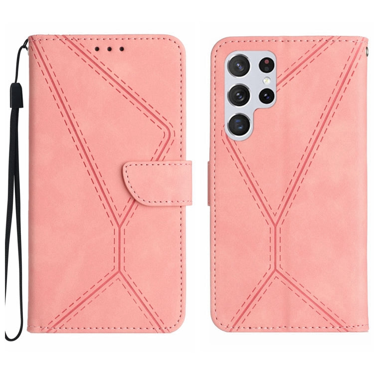 Stitching Embossed Leather Phone Case, For Samsung Galaxy S22 Ultra 5G, For Samsung Galaxy S21 5G, For Samsung Galaxy S21 FE 5G, For Samsung Galaxy S21+ 5G