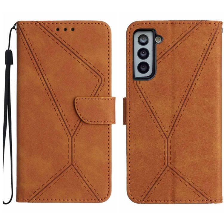 Stitching Embossed Leather Phone Case, For Samsung Galaxy S22 Ultra 5G, For Samsung Galaxy S21 5G, For Samsung Galaxy S21 FE 5G, For Samsung Galaxy S21+ 5G
