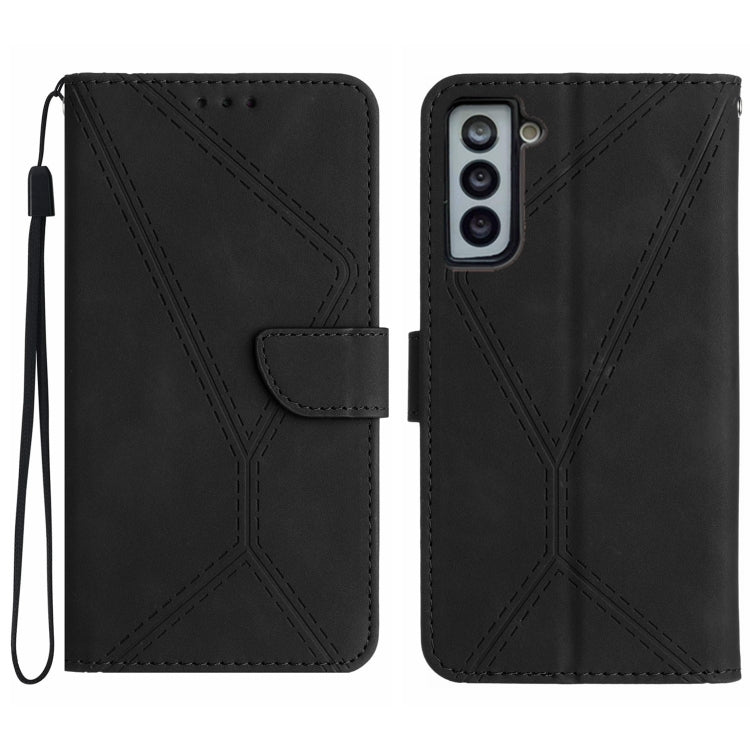Stitching Embossed Leather Phone Case, For Samsung Galaxy S22 Ultra 5G, For Samsung Galaxy S21 5G, For Samsung Galaxy S21 FE 5G, For Samsung Galaxy S21+ 5G