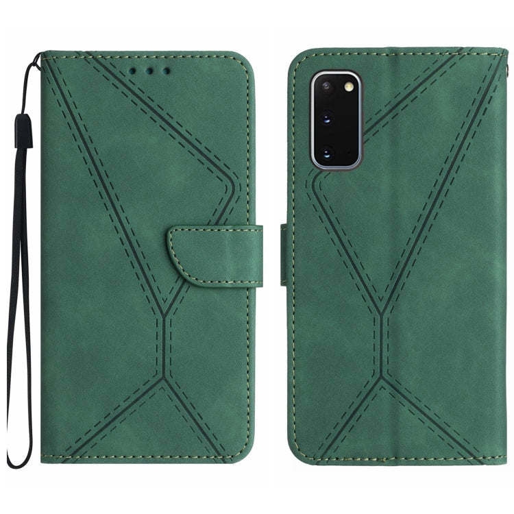 Stitching Embossed Leather Phone Case, For Samsung Galaxy S21 Ultra 5G, For Samsung Galaxy S20, For Samsung Galaxy S20+, For Samsung Galaxy S20 Ultra