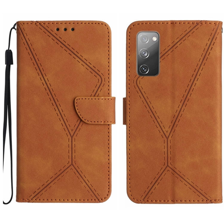 Stitching Embossed Leather Phone Case, For Samsung Galaxy S20 FE, For Samsung Galaxy S10, For Samsung Galaxy S10+, For Samsung Galaxy Note20