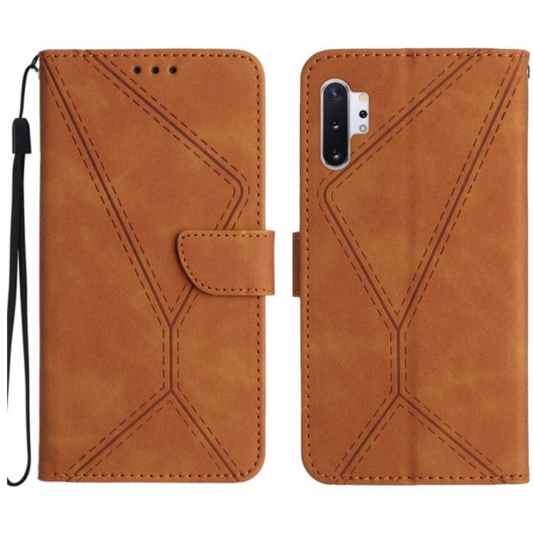 Stitching Embossed Leather Phone Case, For Samsung Galaxy Note20 Ultra, For Samsung Galaxy Note10+, For Samsung Galaxy A03 164mm, For Samsung Galaxy A03 166mm