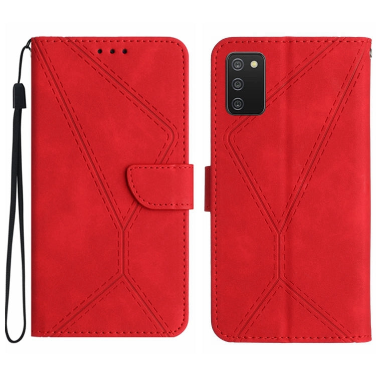 Stitching Embossed Leather Phone Case, For Samsung Galaxy A03s 165.8mm, For Samsung Galaxy A03s 166mm, For Samsung Galaxy A04e / M04 4G, For Samsung Galaxy A10 / M10