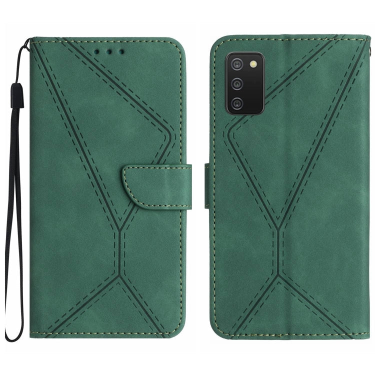Stitching Embossed Leather Phone Case, For Samsung Galaxy A03s 165.8mm, For Samsung Galaxy A03s 166mm, For Samsung Galaxy A04e / M04 4G, For Samsung Galaxy A10 / M10
