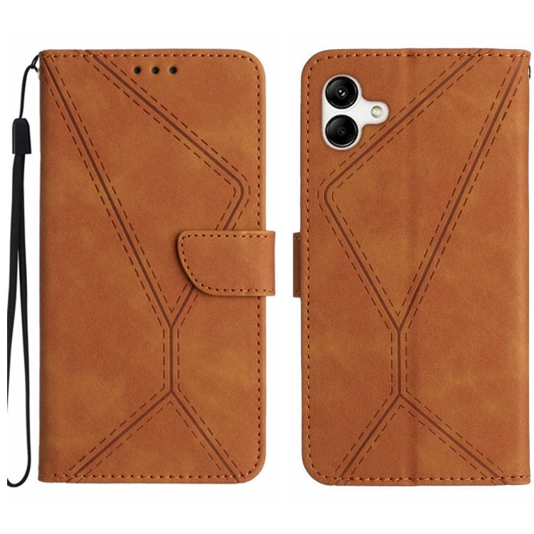 Stitching Embossed Leather Phone Case, For Samsung Galaxy A03s 165.8mm, For Samsung Galaxy A03s 166mm, For Samsung Galaxy A04e / M04 4G, For Samsung Galaxy A10 / M10