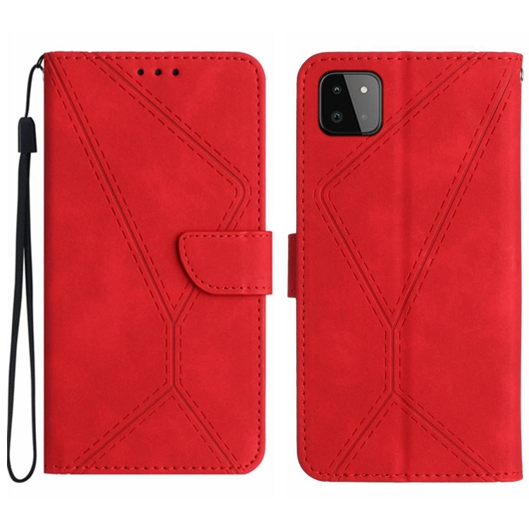 Stitching Embossed Leather Phone Case, For Samsung Galaxy A20 / A30, For Samsung Galaxy A20e / A10e, For Samsung Galaxy A22 4G, For Samsung Galaxy A22 5G