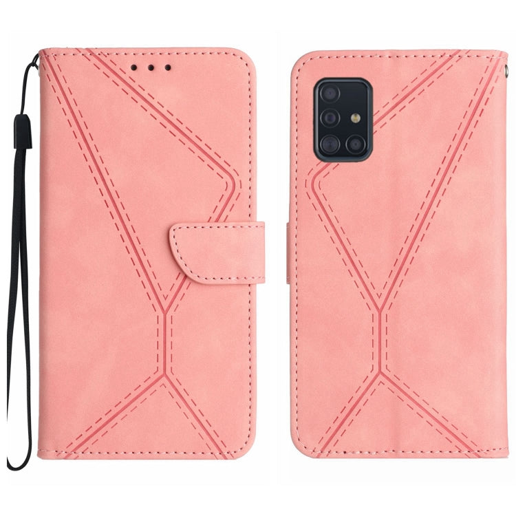 Stitching Embossed Leather Phone Case, For Samsung Galaxy A54 5G, For Samsung Galaxy A70 / A70s, For Samsung Galaxy A71 4G, For Samsung Galaxy A71 5G