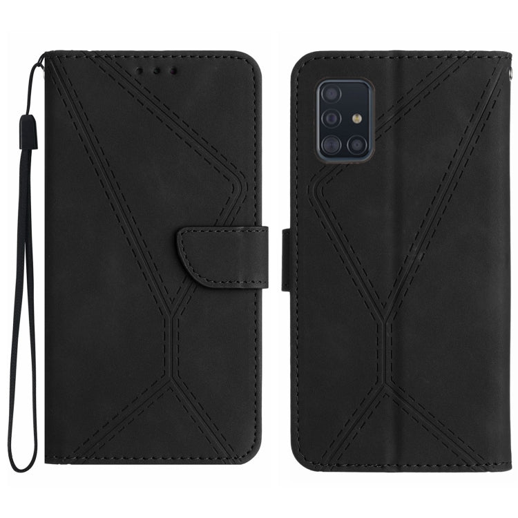 Stitching Embossed Leather Phone Case, For Samsung Galaxy A54 5G, For Samsung Galaxy A70 / A70s, For Samsung Galaxy A71 4G, For Samsung Galaxy A71 5G