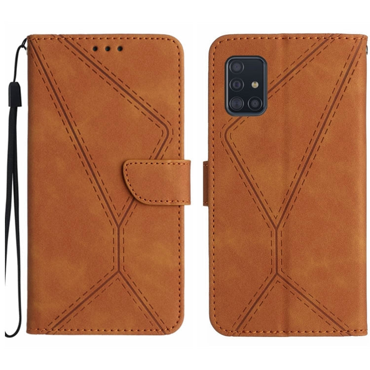 Stitching Embossed Leather Phone Case, For Samsung Galaxy A54 5G, For Samsung Galaxy A70 / A70s, For Samsung Galaxy A71 4G, For Samsung Galaxy A71 5G