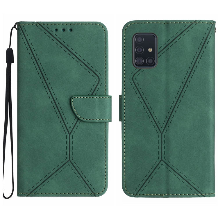 Stitching Embossed Leather Phone Case, For Samsung Galaxy A54 5G, For Samsung Galaxy A70 / A70s, For Samsung Galaxy A71 4G, For Samsung Galaxy A71 5G