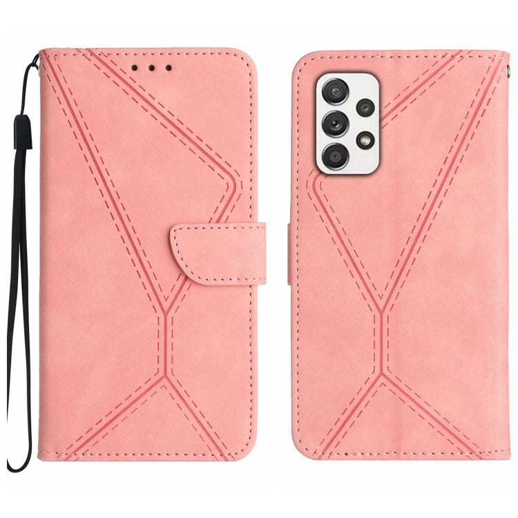 Stitching Embossed Leather Phone Case, For Samsung Galaxy A72 4G/5G, For Samsung Galaxy A73 5G, For Samsung Galaxy F14 5G, For Samsung Galaxy M14 5G