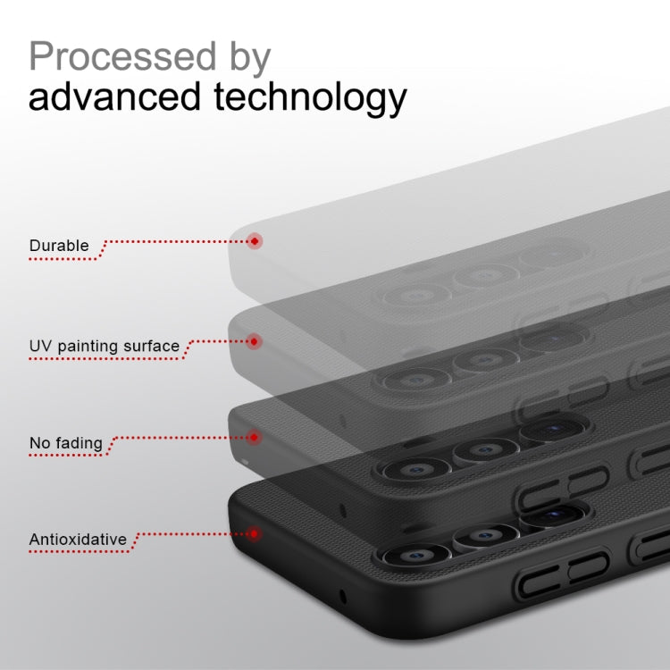 For Samsung Galaxy A35 NILLKIN Frosted PC Phone Case(Black)