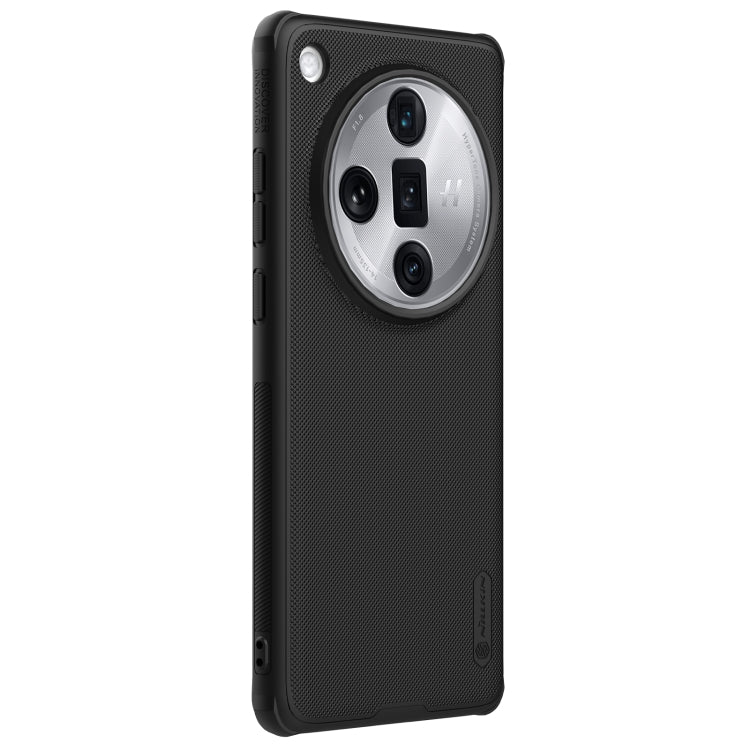 For OPPO Find X7 Ultra NILLKIN Frosted Shield Pro PC + TPU Phone Case(Black)