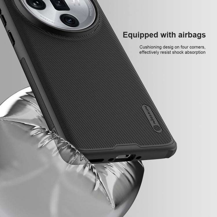 For OPPO Find X7 Ultra NILLKIN Frosted Shield Pro PC + TPU Phone Case(Black)