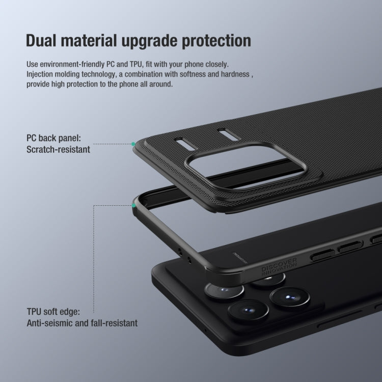 For Xiaomi Redmi K70 / K70 Pro NILLKIN Frosted Shield Pro PC + TPU Phone Case(Blue)
