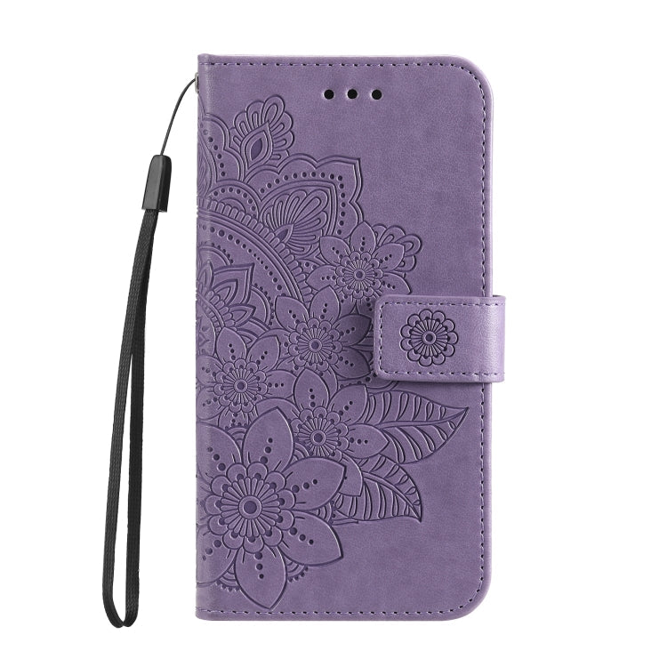 Seven-petal Flowers Embossing Leather Phone Case, For Realme 11 Pro / 11 Pro+, For Realme C65 4G, For Realme GT Neo 5 5G / GT3, For Realme C55