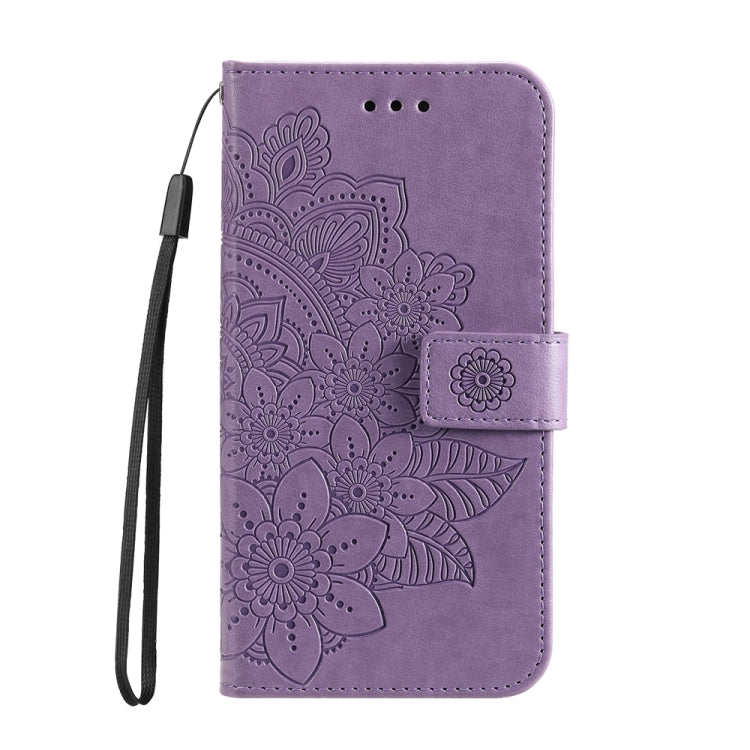 Seven-petal Flowers Embossing Leather Phone Case, For Realme C67 / 11 5G Taiwan Version, For Realme 11 4G Global, For Realme C53 / Narzo N53, For Realme 11
