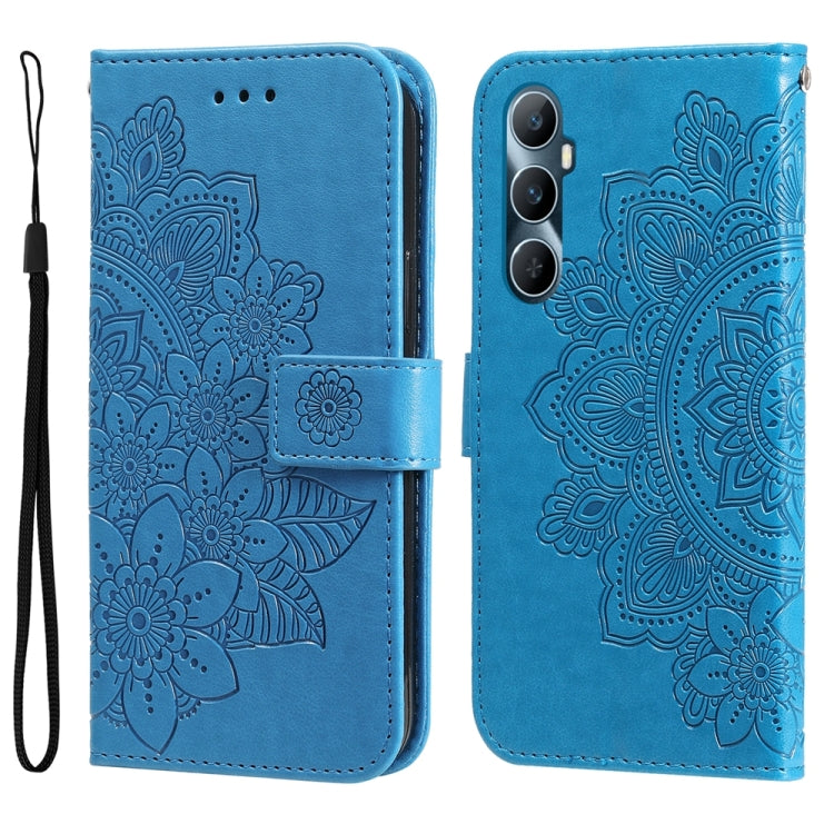 Seven-petal Flowers Embossing Leather Phone Case, For Realme 11 Pro / 11 Pro+, For Realme C65 4G, For Realme GT Neo 5 5G / GT3, For Realme C55