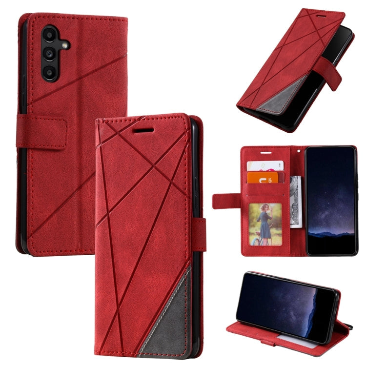 Skin Feel Splicing Leather Phone Case, For Samsung Galaxy A05s, For Samsung Galaxy A25 5G, For Samsung Galaxy S23 FE 5G, For Samsung Galaxy A24