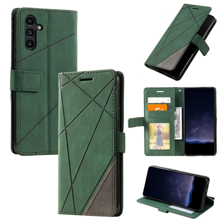 Skin Feel Splicing Leather Phone Case, For Samsung Galaxy S24+ 5G, For Samsung Galaxy S24 5G, For Samsung Galaxy A15, For Samsung Galaxy A05