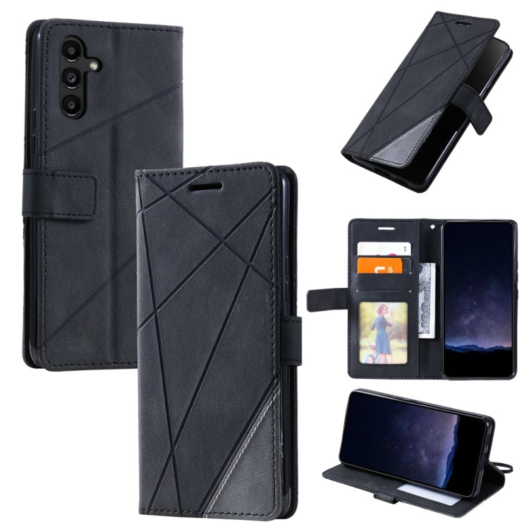Skin Feel Splicing Leather Phone Case, For Samsung Galaxy S24+ 5G, For Samsung Galaxy S24 5G, For Samsung Galaxy A15, For Samsung Galaxy A05
