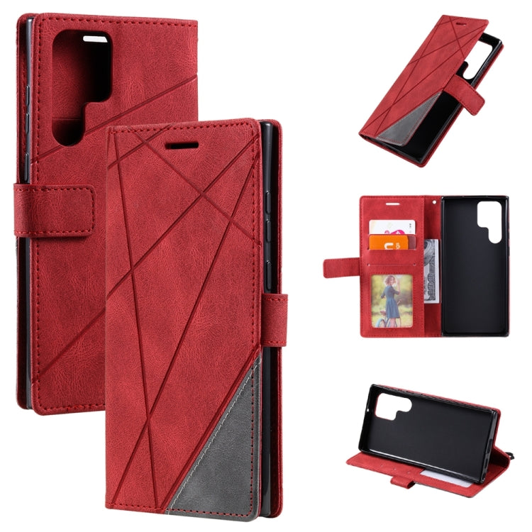 Skin Feel Splicing Leather Phone Case, For Samsung Galaxy Xcover 7, For Samsung Galaxy A55 5G, For Samsung Galaxy A35 5G, For Samsung Galaxy S24 Ultra 5G