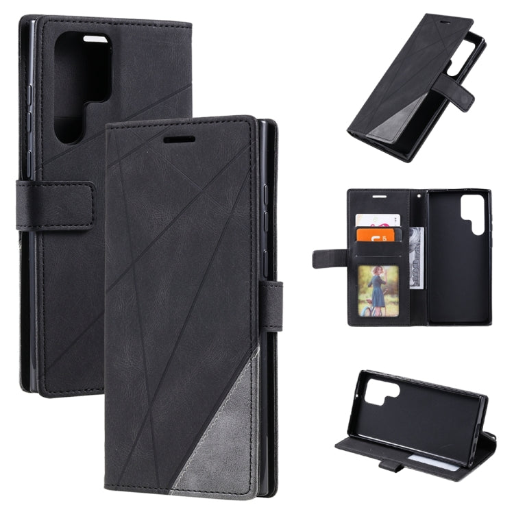 Skin Feel Splicing Leather Phone Case, For Samsung Galaxy Xcover 7, For Samsung Galaxy A55 5G, For Samsung Galaxy A35 5G, For Samsung Galaxy S24 Ultra 5G