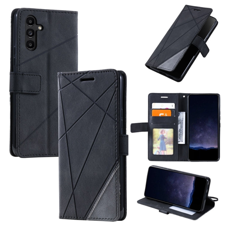 Skin Feel Splicing Leather Phone Case, For Samsung Galaxy Xcover 7, For Samsung Galaxy A55 5G, For Samsung Galaxy A35 5G, For Samsung Galaxy S24 Ultra 5G